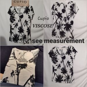 Cupio Viscose Cute Palm tree Unworn Not XL Sized
